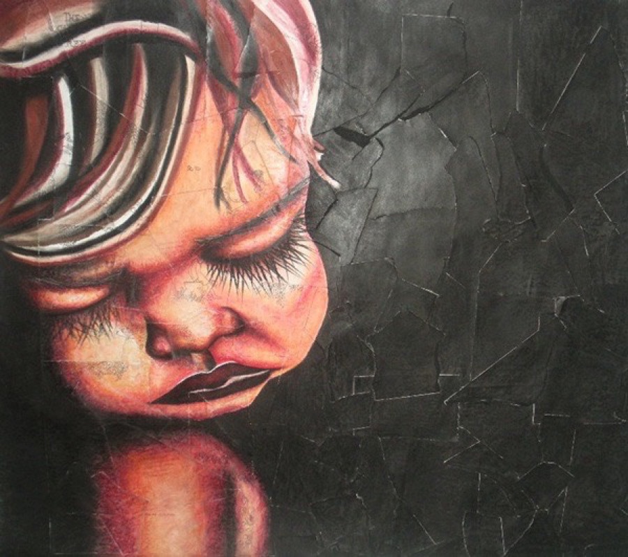 Baby Face Red, artwork by Dana Loberg
