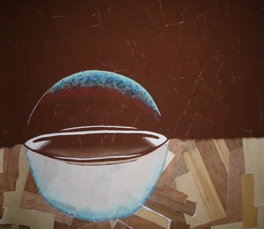 Blue Bubble, artwork by Dana Loberg