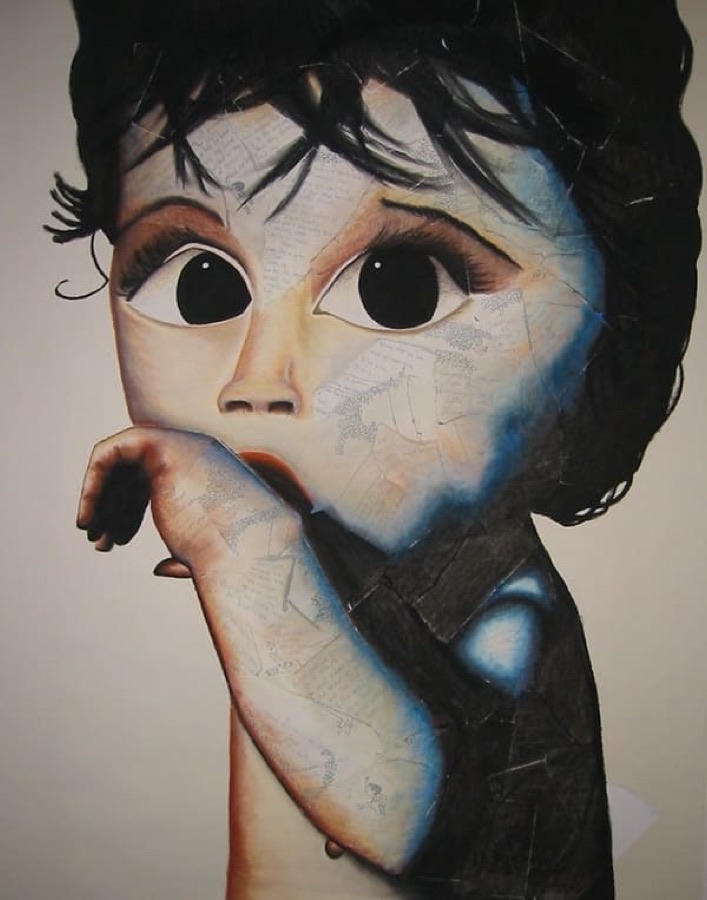Electric Blue, artwork by Dana Loberg