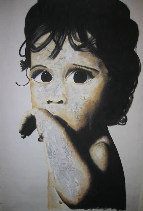Those Eyes 2, artwork by Dana Loberg