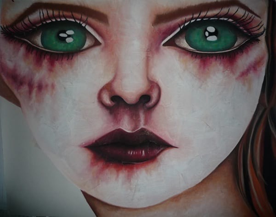 White Oleander, artwork by Dana Loberg